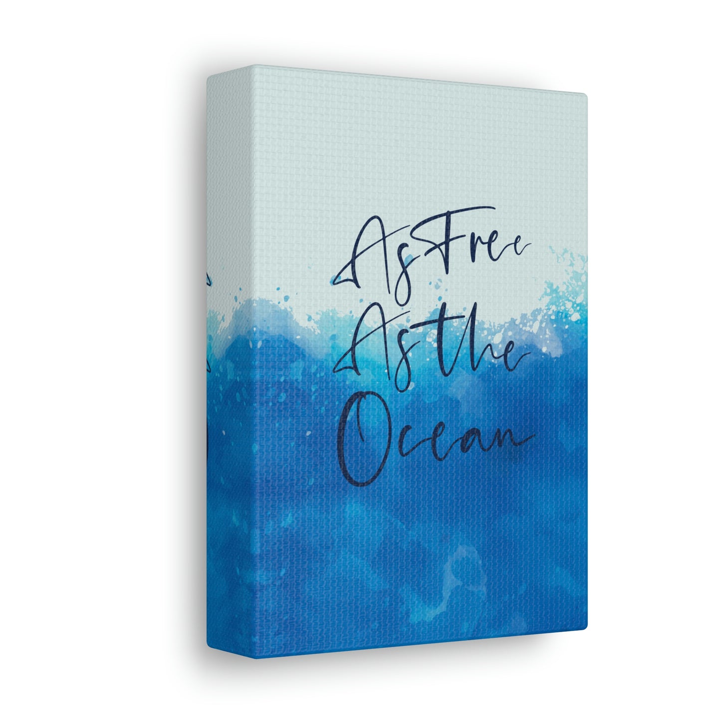 As Free As The Ocean Relationship Quotes Aesthetic Classic Art Canvas Gallery Wraps