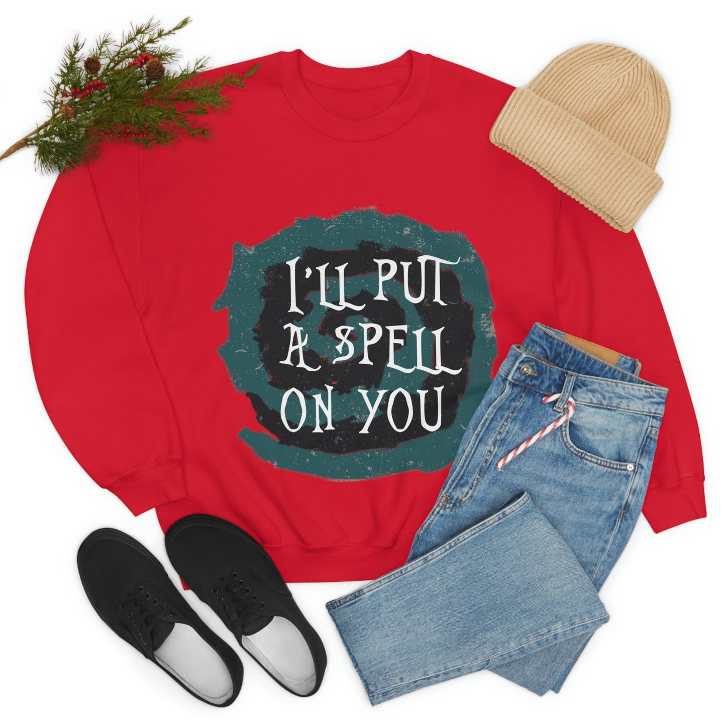 I`ll Put A Spell On You Halloween Trick Or Treat Unisex Heavy Blend™ Crewneck Sweatshirt