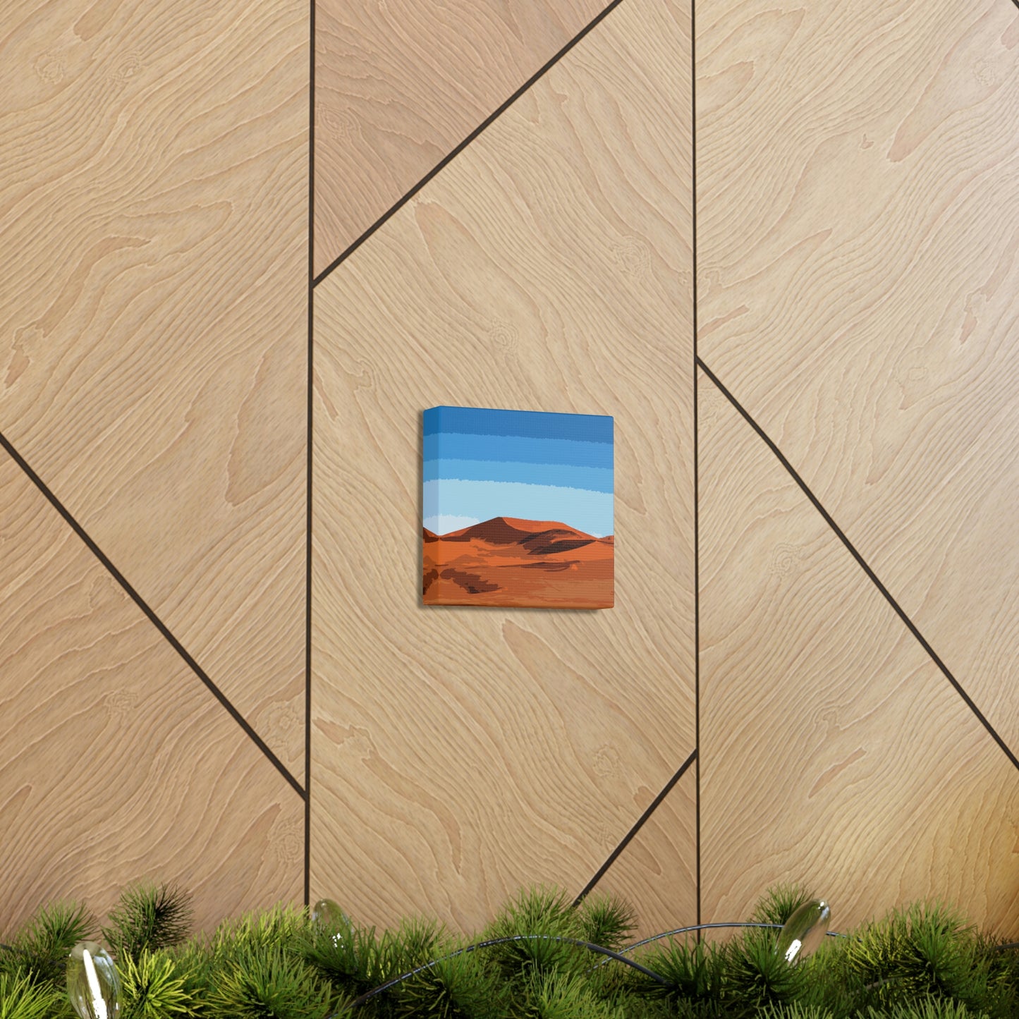 Landscape Desert Orange Sand Abstract Nature Modern Aesthetics Aesthetic Classic Art Canvas Gallery Wraps