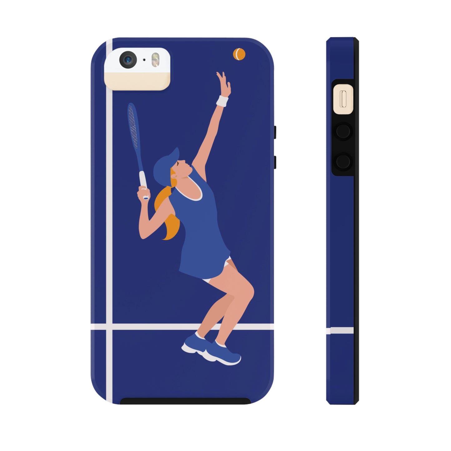 Tennis Player Blue Art Sports Team Tough Phone Cases Case-Mate