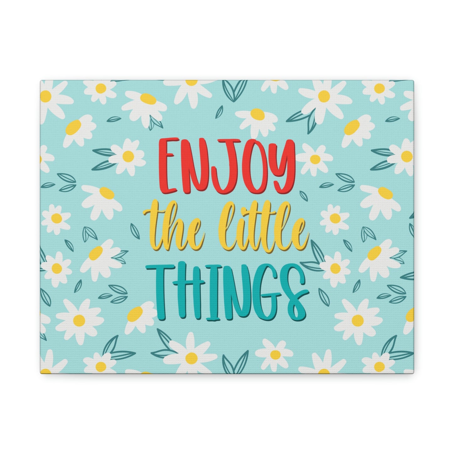 Enjoy The Little Things Aesthetic Classic Art Canvas Gallery Wraps