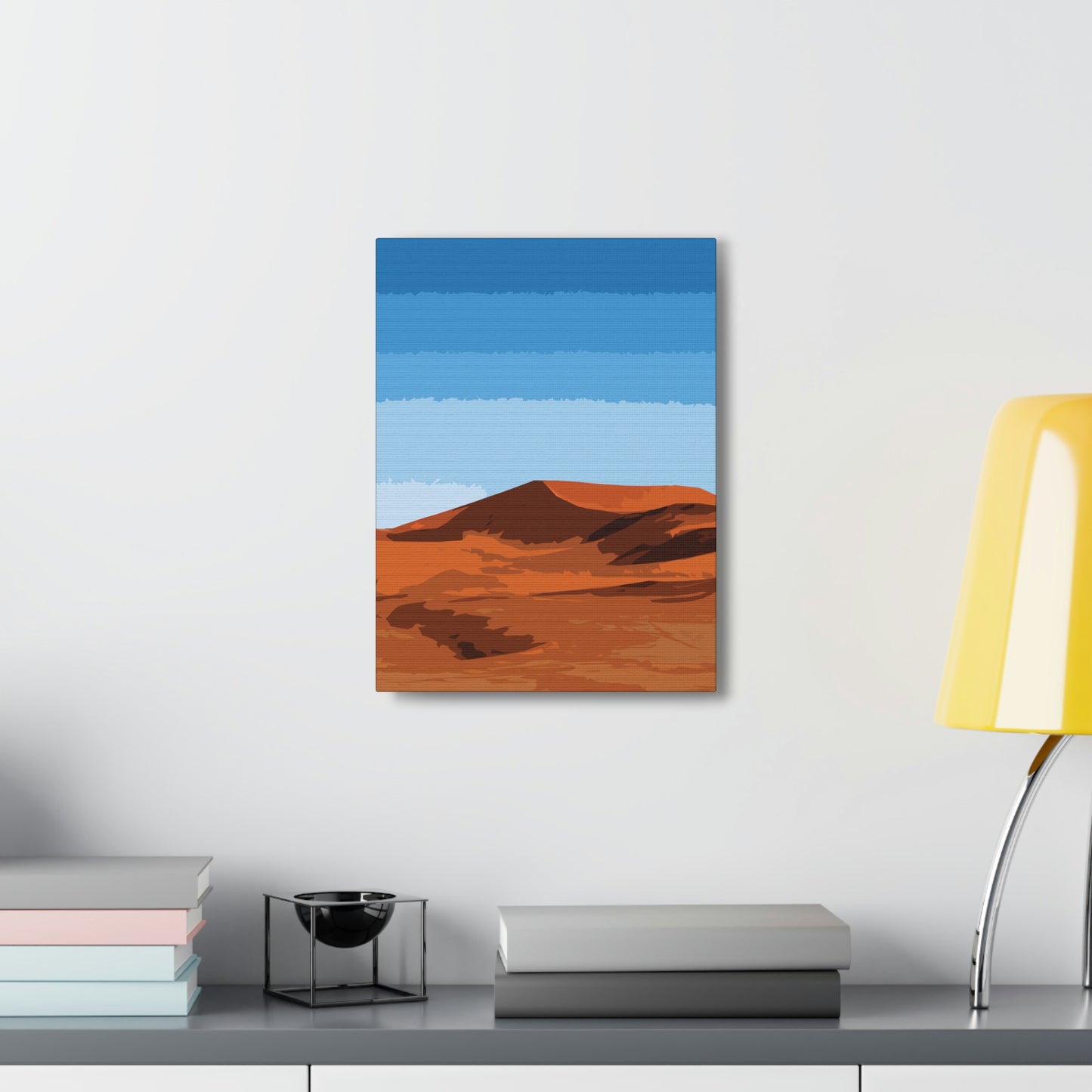 Landscape Desert Orange Sand Abstract Nature Modern Aesthetics Aesthetic Classic Art Canvas Gallery Wraps