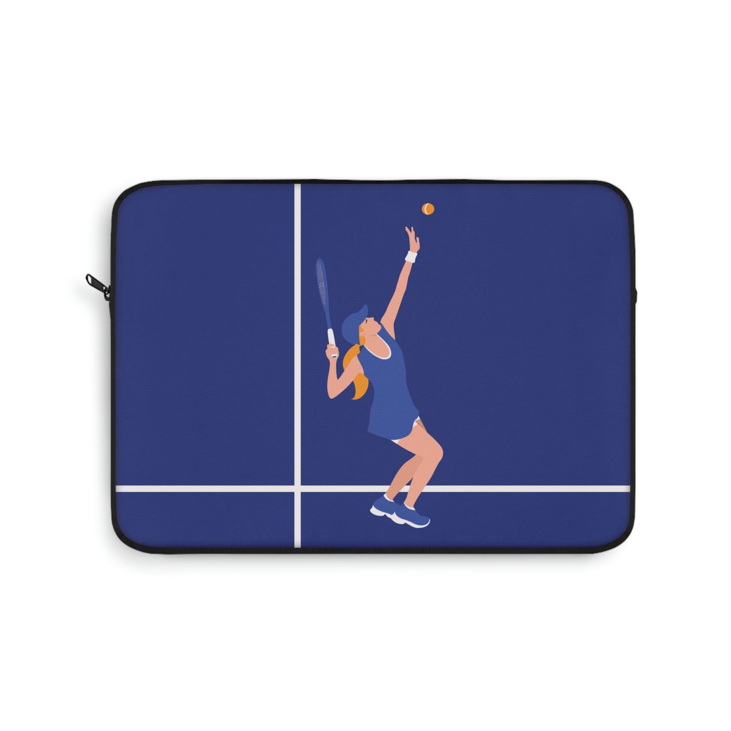 Tennis Player Blue Art Sports Team Laptop Sleeve