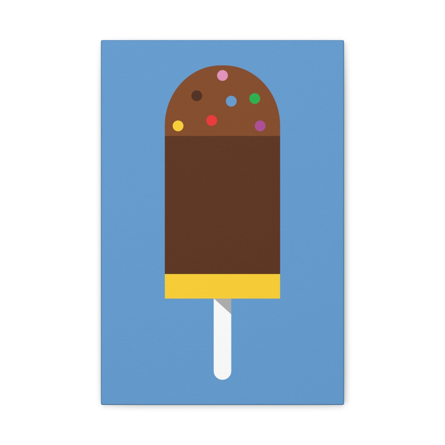 Ice Cream Lover Minimal Abstract Aesthetic Classic Art Canvas Gallery Wraps