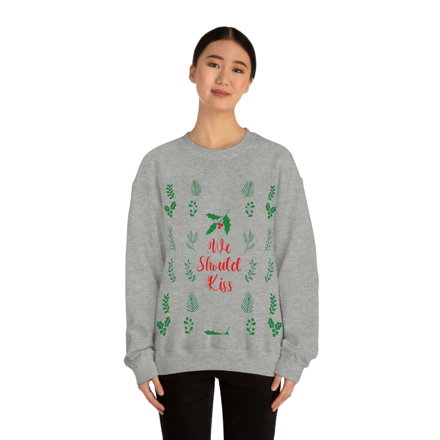 We Should Kiss Leaves Quotes Unisex Heavy Blend™ Crewneck Sweatshirt