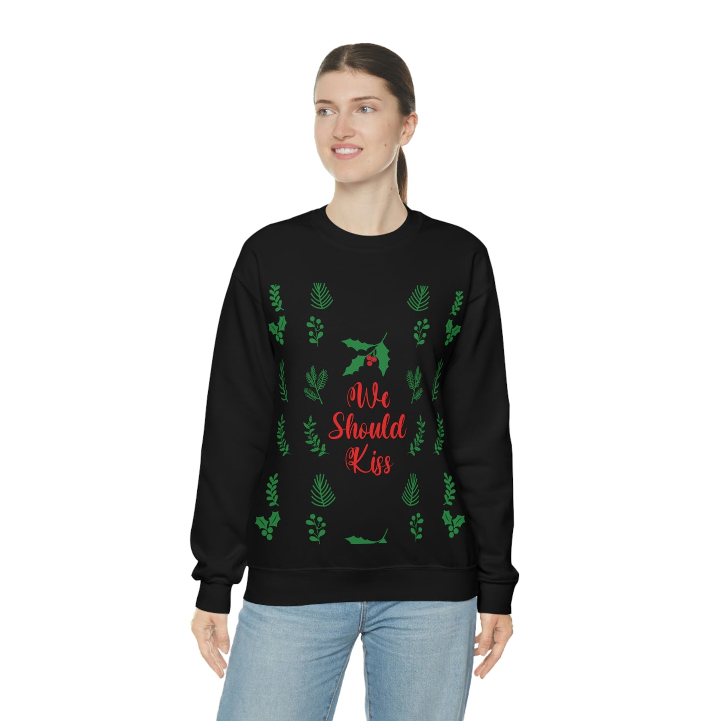 We Should Kiss Leaves Quotes Unisex Heavy Blend™ Crewneck Sweatshirt