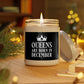 Queens Are Born in December Happy Birthday Scented Candle Up to 60hSoy Wax 9oz