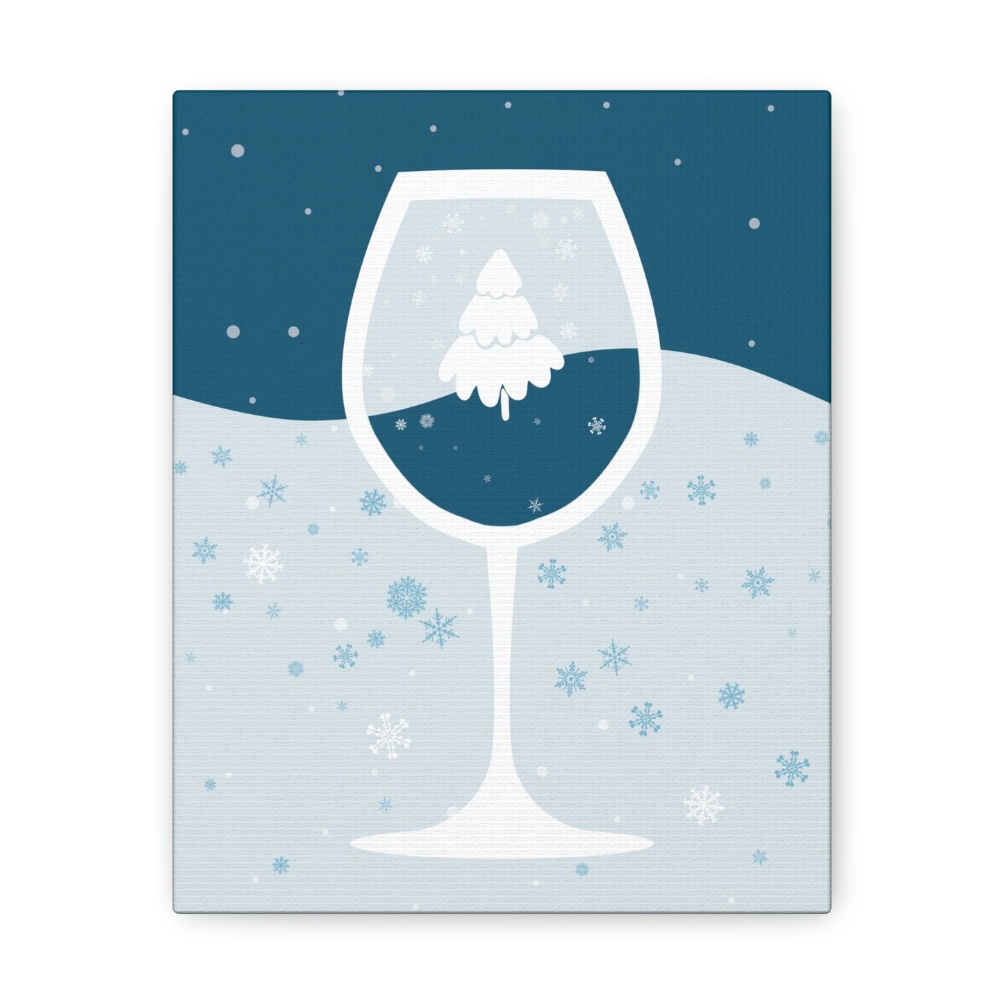 Ice Wine Winter Holidays Aesthetic Classic Art Canvas Gallery Wraps