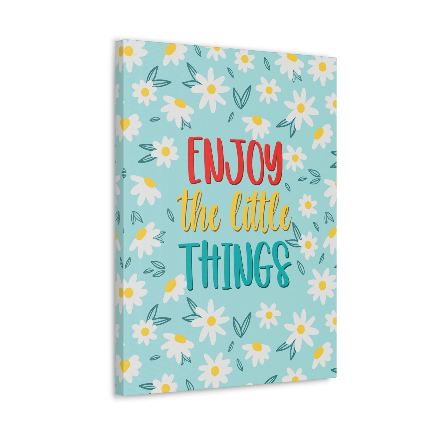 Enjoy The Little Things Aesthetic Classic Art Canvas Gallery Wraps