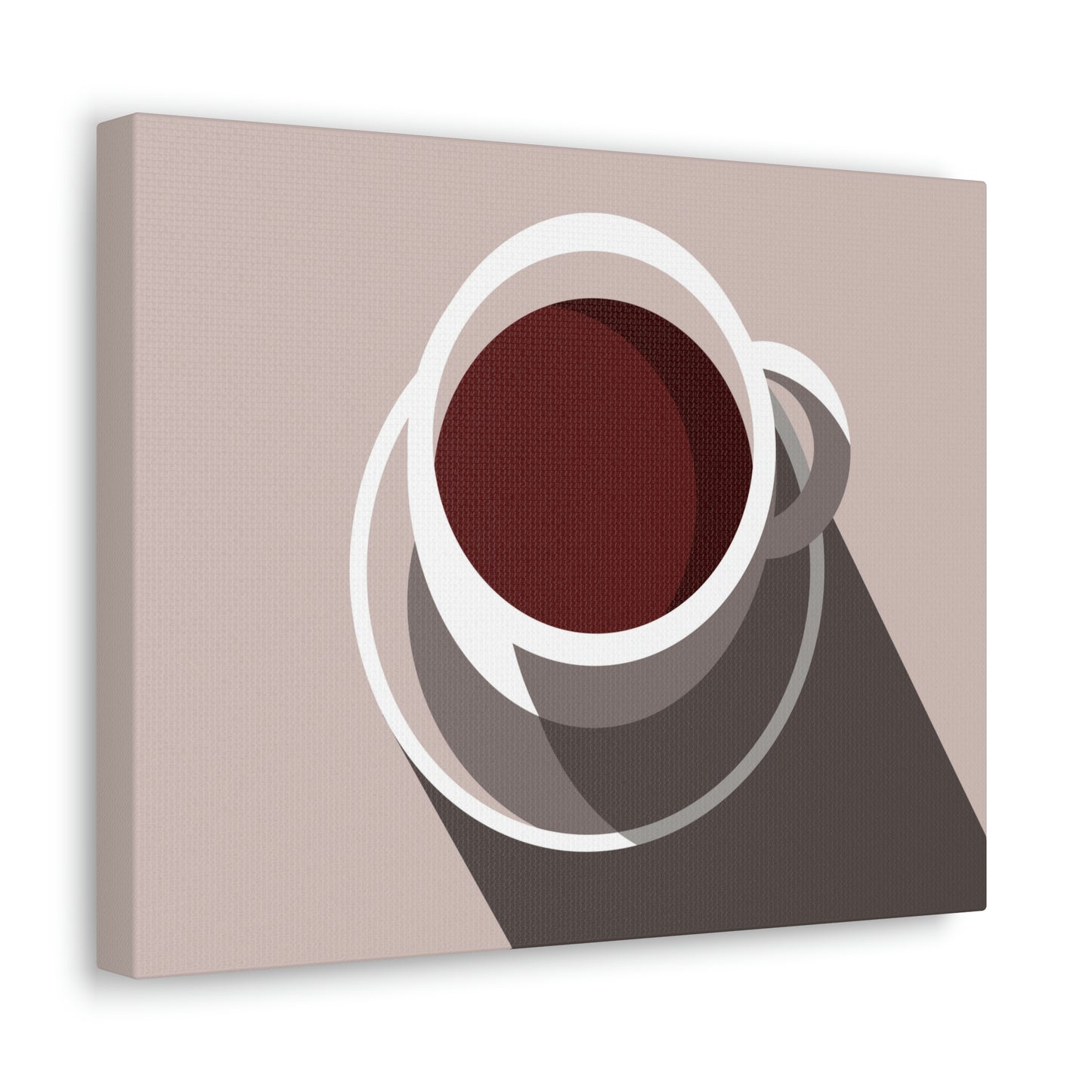 Cup Of Coffee Minimal Art Aesthetic Beige Aesthetic Classic Art Canvas Gallery Wraps