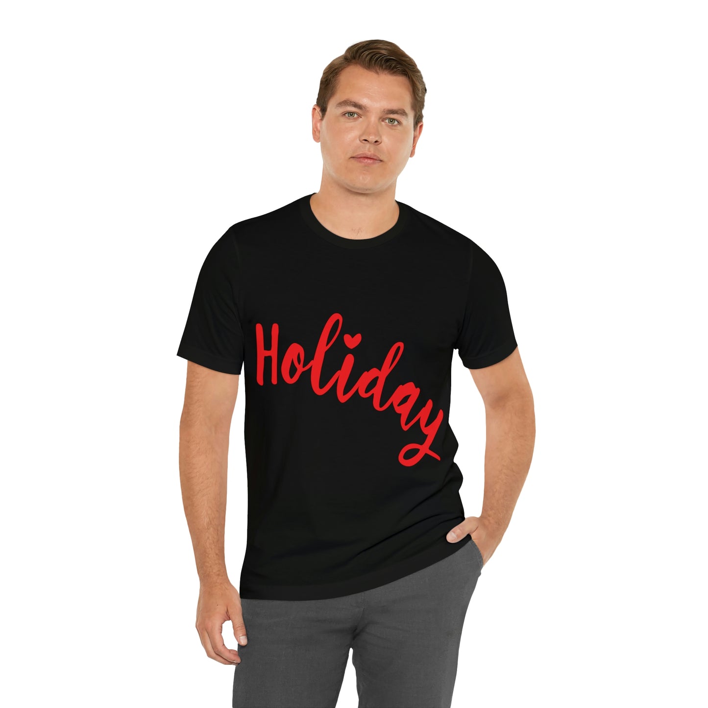 Holidays Red Text Weekend Quotes Unisex Jersey Short Sleeve T-Shirt