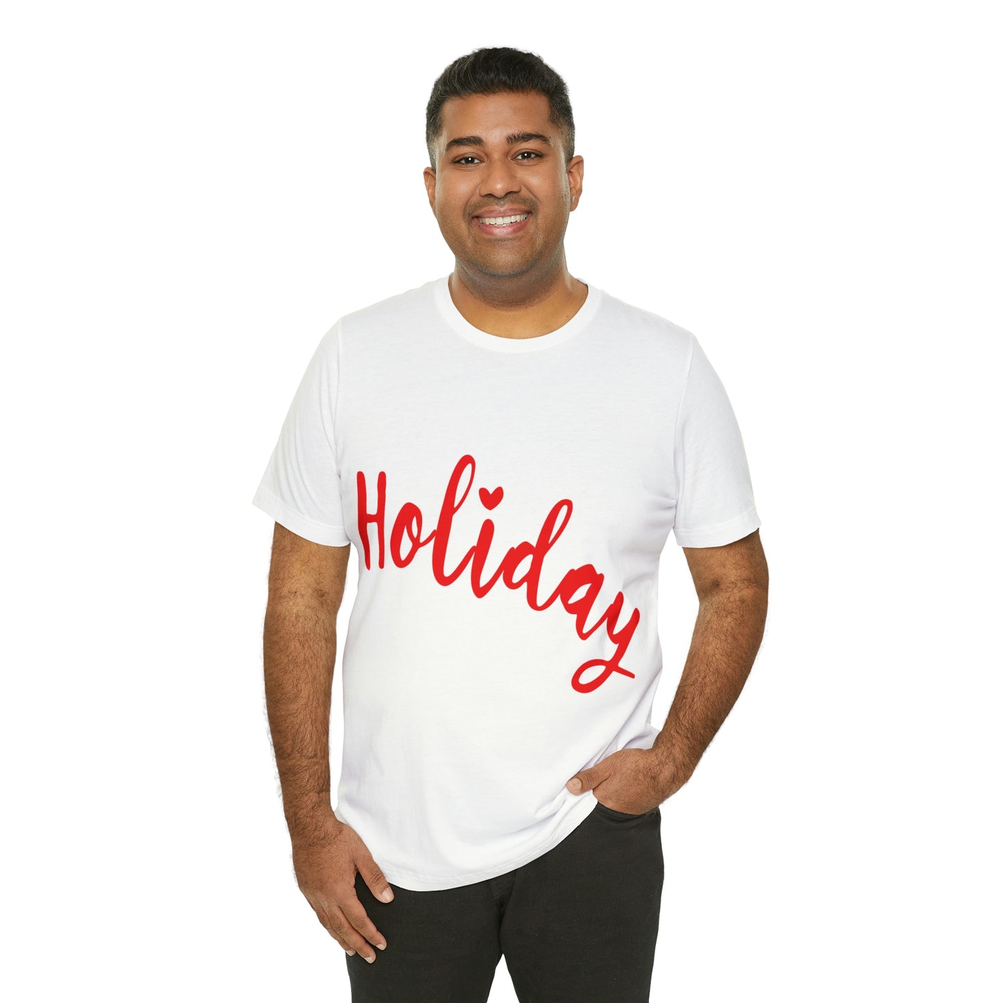 Holidays Red Text Weekend Quotes Unisex Jersey Short Sleeve T-Shirt