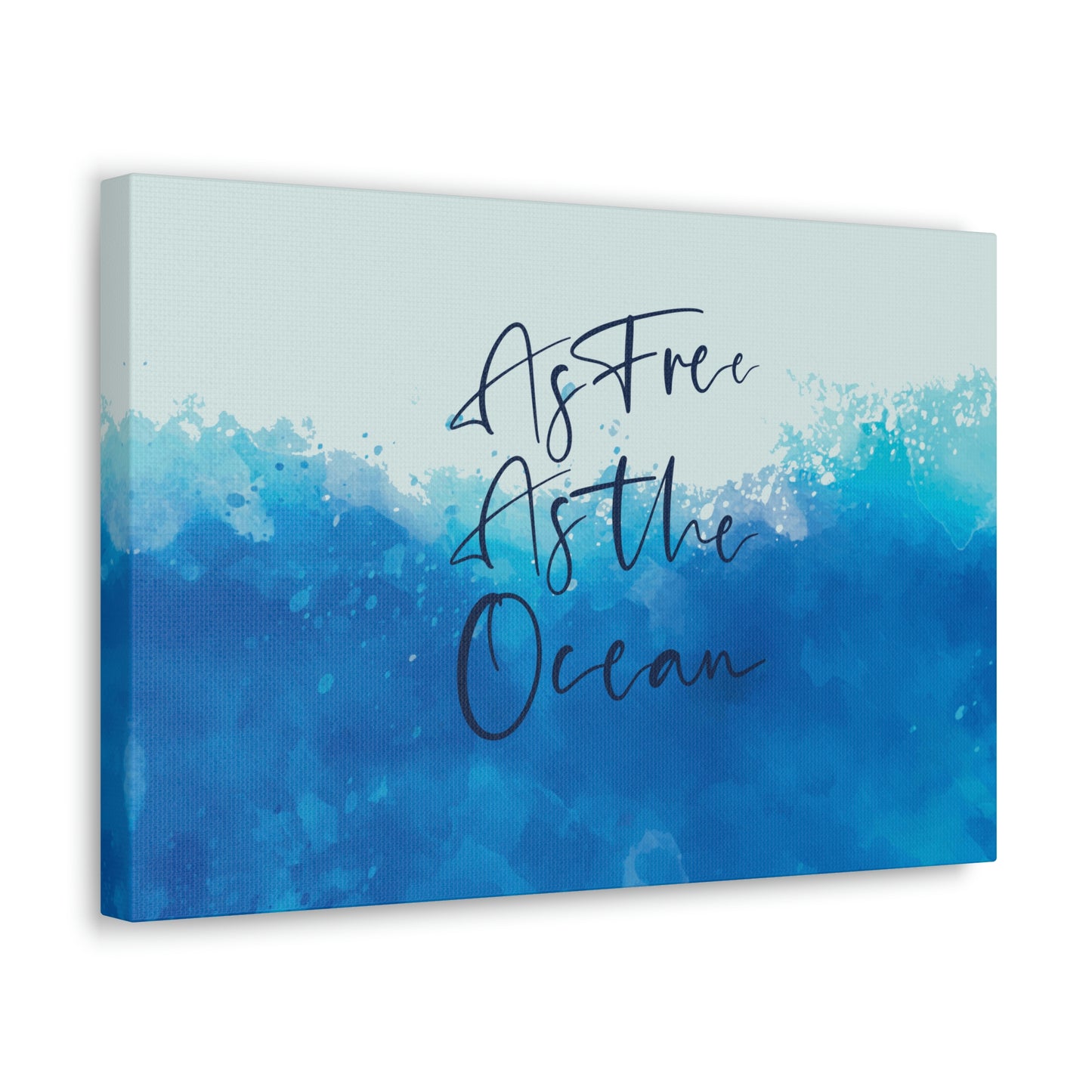 As Free As The Ocean Relationship Quotes Aesthetic Classic Art Canvas Gallery Wraps