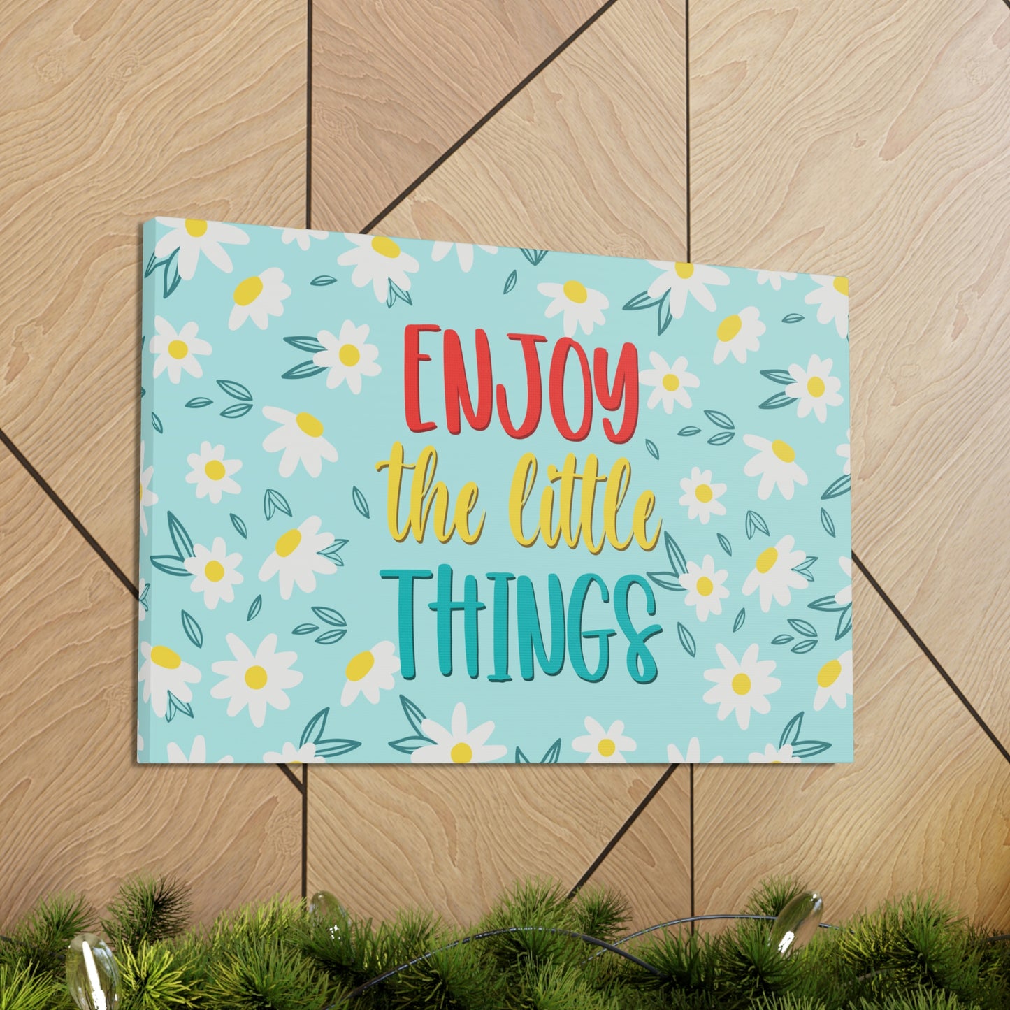 Enjoy The Little Things Aesthetic Classic Art Canvas Gallery Wraps