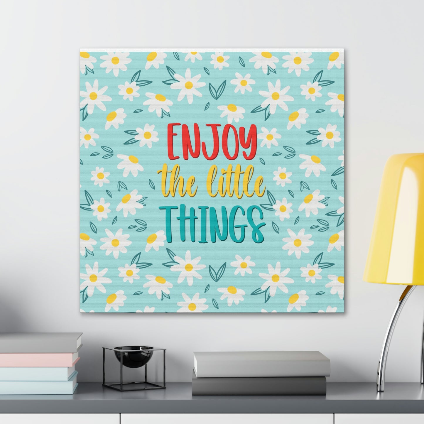 Enjoy The Little Things Aesthetic Classic Art Canvas Gallery Wraps