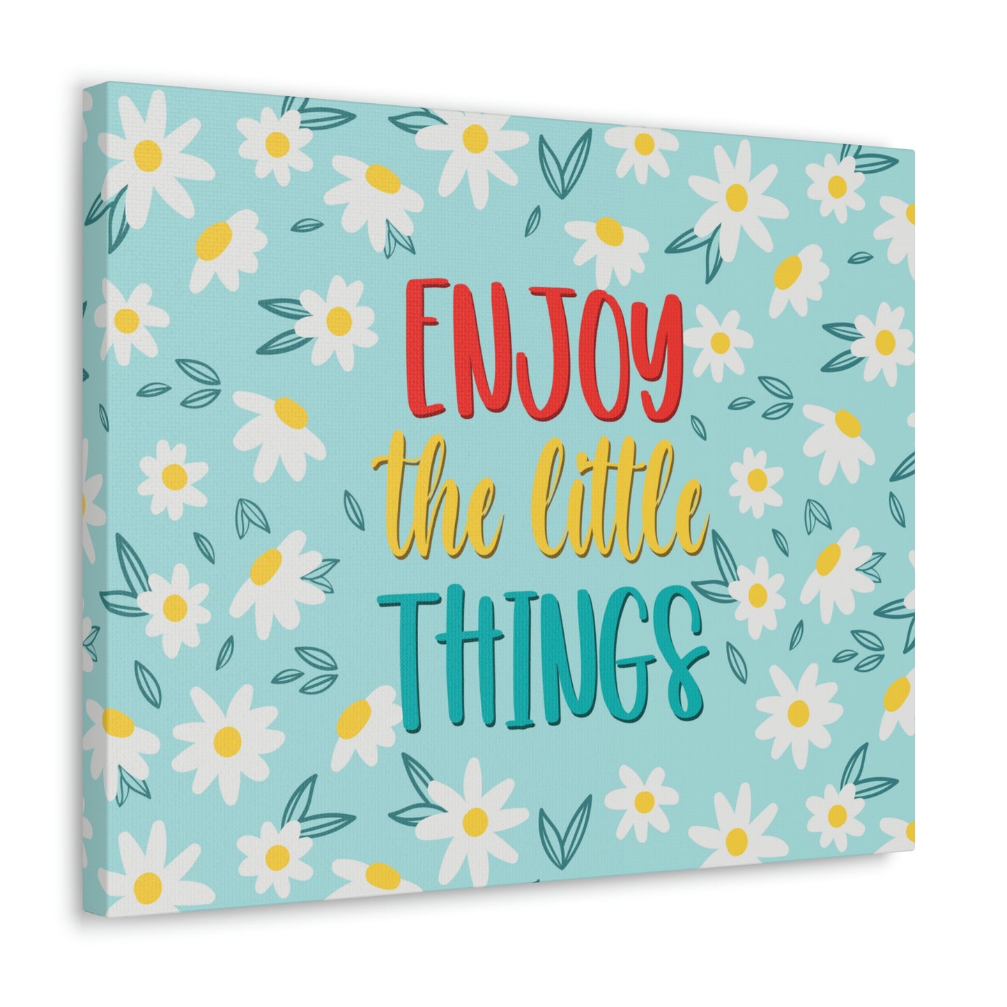 Enjoy The Little Things Aesthetic Classic Art Canvas Gallery Wraps