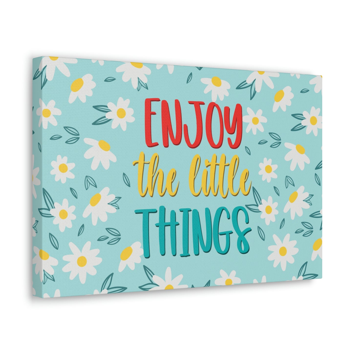 Enjoy The Little Things Aesthetic Classic Art Canvas Gallery Wraps